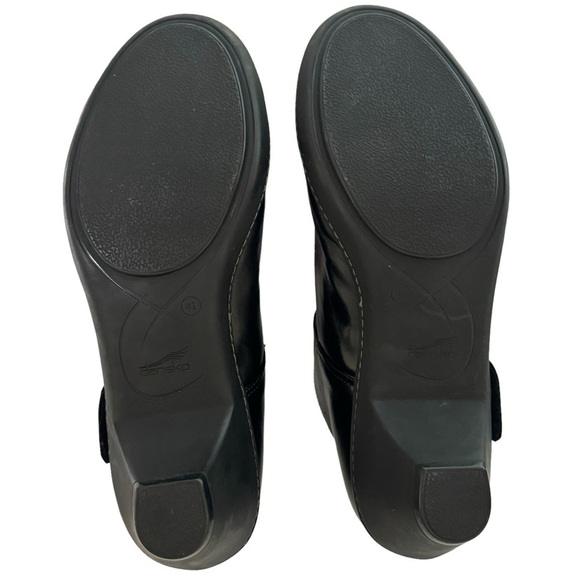 NEW IN BOX Dansko Bess Black Kidskin Low Heels with Strap Size 41 (US 10.5-11) - Picture 11 of 14